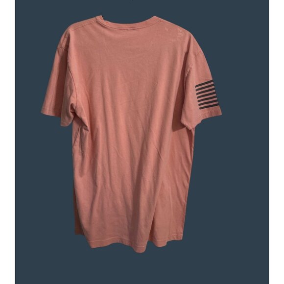 Grunt Style Pink Graphic Tee "This Well Defend" US 1776 Large Cotton Short Sleev - Picture 2 of 7